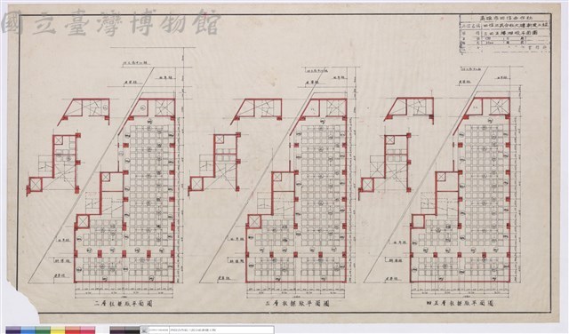 三、四、五樓樑版平面圖藏品圖，第1張