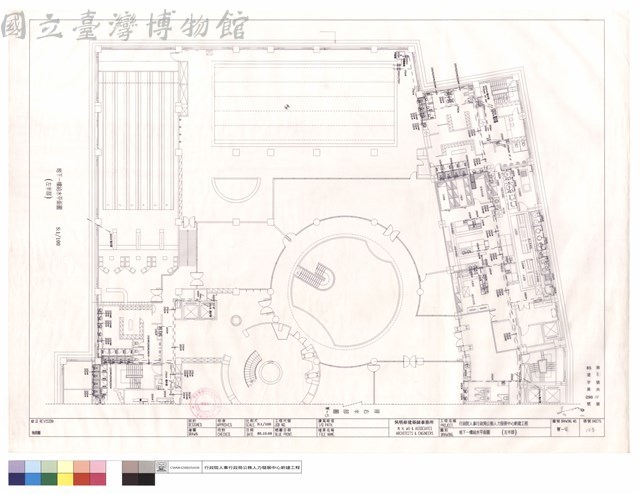 地下一樓給水平面圖(左半部)藏品圖，第1張