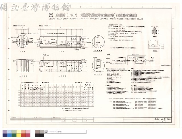 (FRP)活性污泥法汙水處理槽(生活廢水處理)藏品圖，第1張