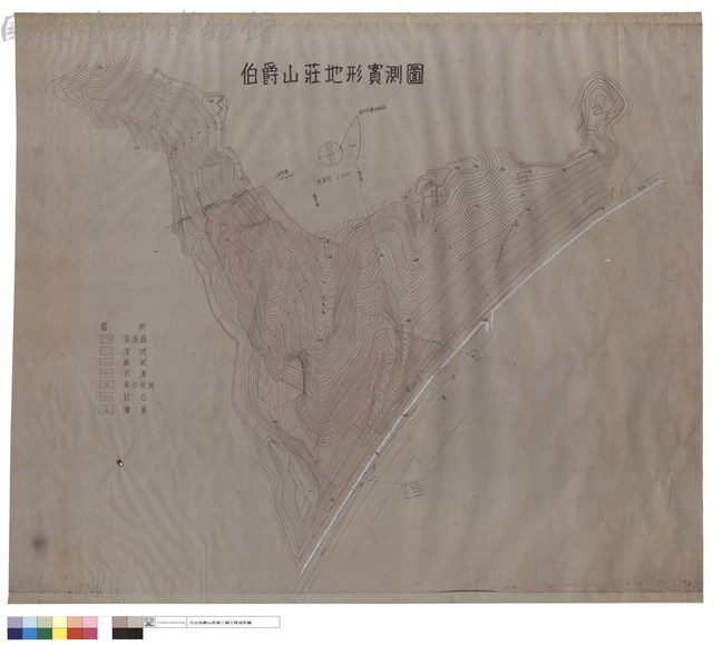 伯爵山莊地形實測圖藏品圖，第1張