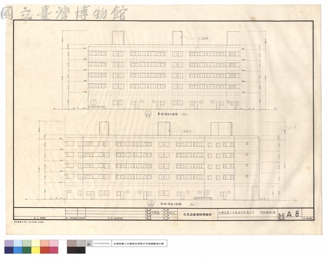 東.西側背面立面圖藏品圖，第1張
