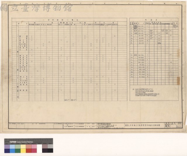 (室內粉刷一覽表,門窗表)藏品圖，第1張