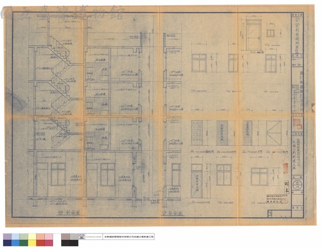 D,E剖面圖、門窗詳細藏品圖，第1張