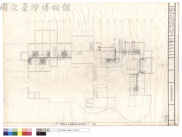 A棟一層污排水配管設備平面圖藏品圖，第1張