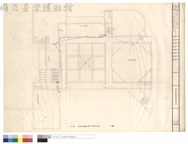 四層電話及按鍵電話設備平面圖藏品圖，第1張