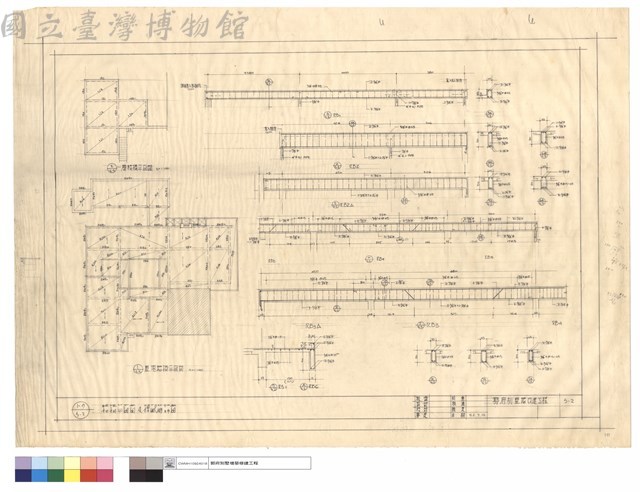 結構平面圖及樑配筋詳圖藏品圖，第1張
