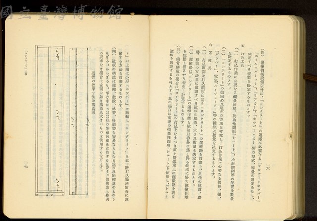 第二十五章「コンクリート」工事(P16-17)藏品圖，第1張