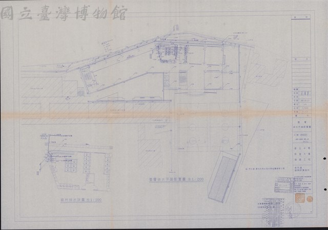壹層排水平面配置圖藏品圖，第1張