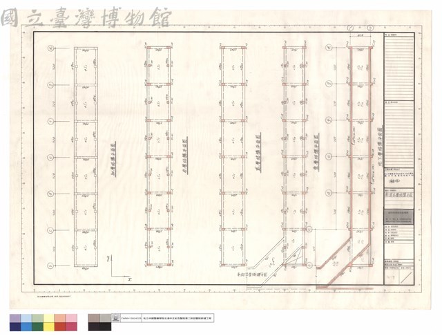 廊道各層結構平面藏品圖，第1張