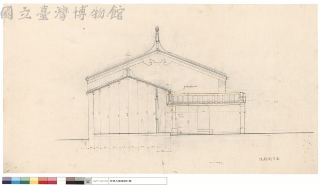 後殿側立面藏品圖，第1張
