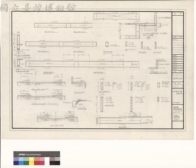 B1~B13 B0  B0'
WG1 WG12 J1 J2
S3~S6
汽車昇降機道間藏品圖，第1張