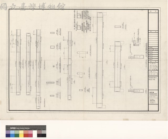 <行政區> B8, B9, B14, B15, B19~B22, G0, J3~J12, FW1, 地下室外牆藏品圖，第1張