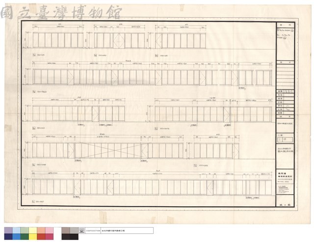 活動隔間立面圖藏品圖，第1張