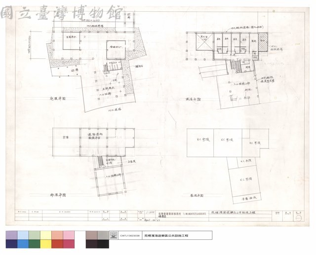 壹層~參層及屋頂平面藏品圖，第1張