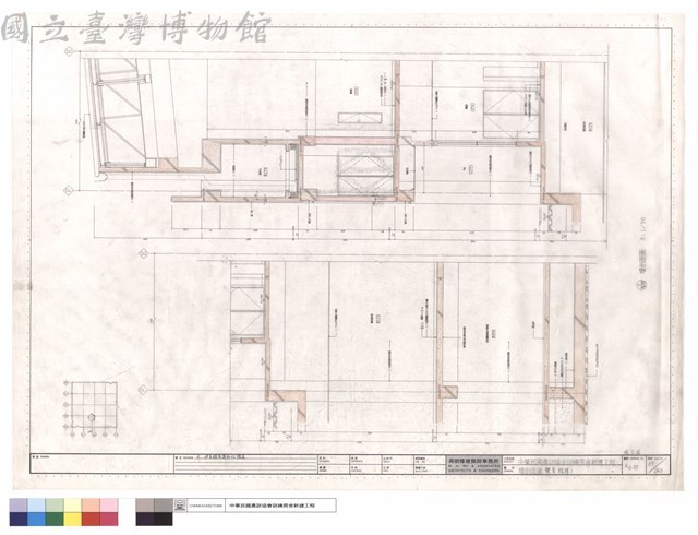墻剖面圖(體育館棟)藏品圖，第1張