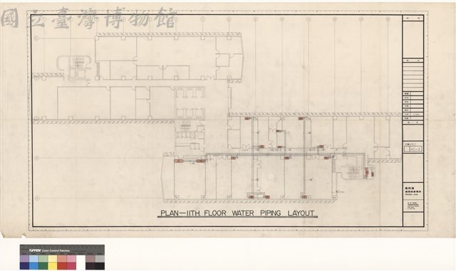 (PLAN-IITH.FlOORWATER PIPING LAYOUT)藏品圖，第1張