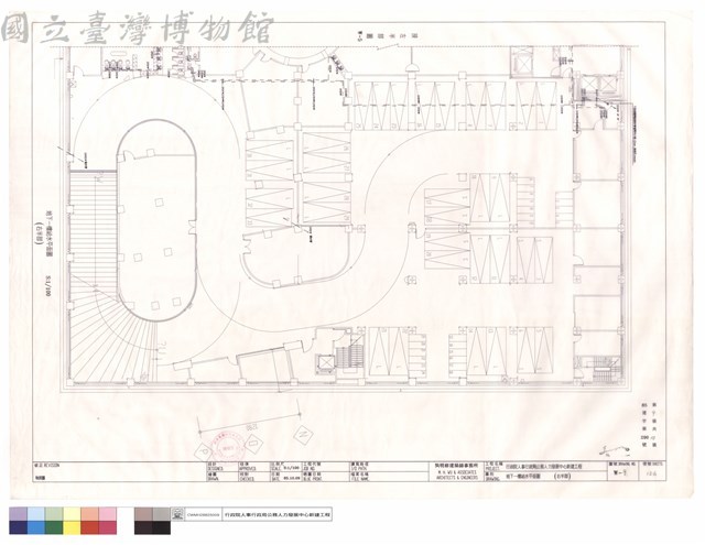 地下一樓給水平面圖(右半部)藏品圖，第1張