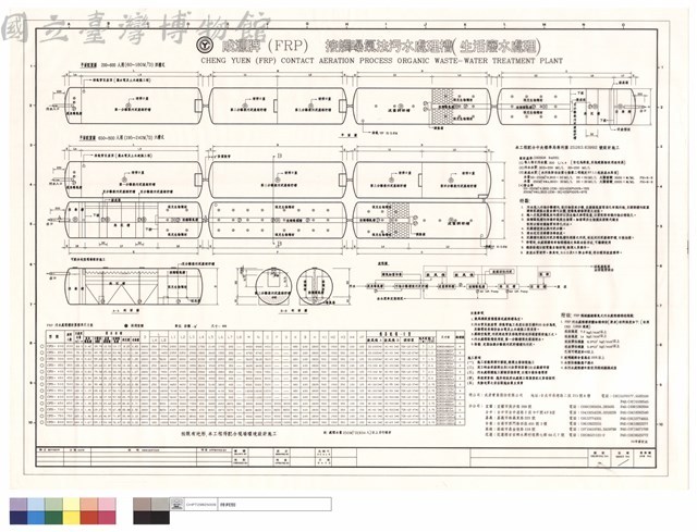 (FRP)接觸曝氣法汙水處理槽(生活廢水處理)藏品圖，第1張