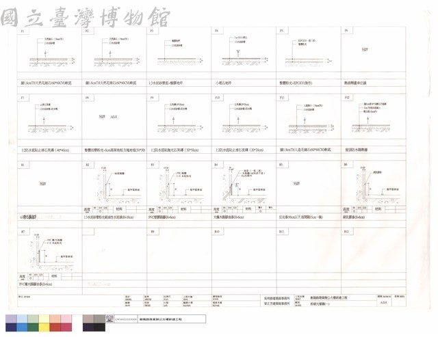粉刷大樣圖(一)藏品圖，第1張