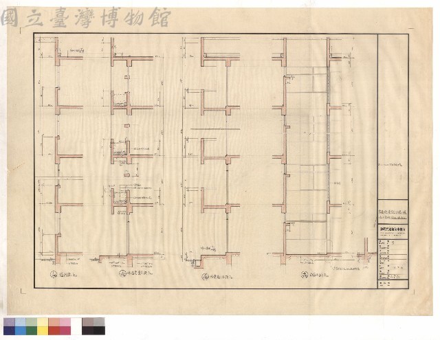 墻,外墻花壇,陽台及中庭剖面圖藏品圖，第1張