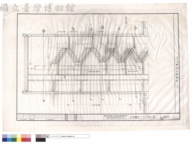 甲樓梯剖面圖藏品圖，第1張