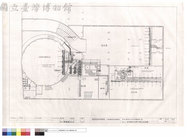 地下二樓空調系統風管,水管平面配置圖藏品圖，第1張