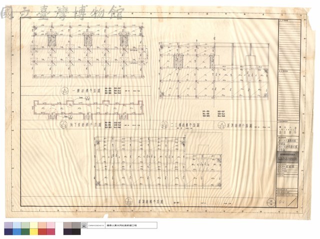 B1~B7屋頂結構、B13~B49各層結構平面圖藏品圖，第1張
