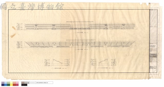 A棟看台各向立面圖藏品圖，第1張