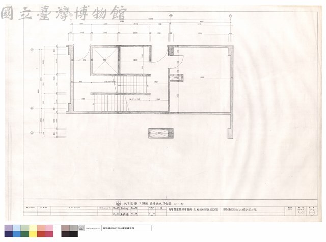 地下貳樓F樓梯,電梯機坑平面圖藏品圖，第1張