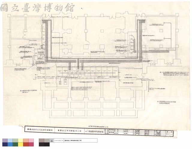 地下層電氣室電氣設備詳圖藏品圖，第1張