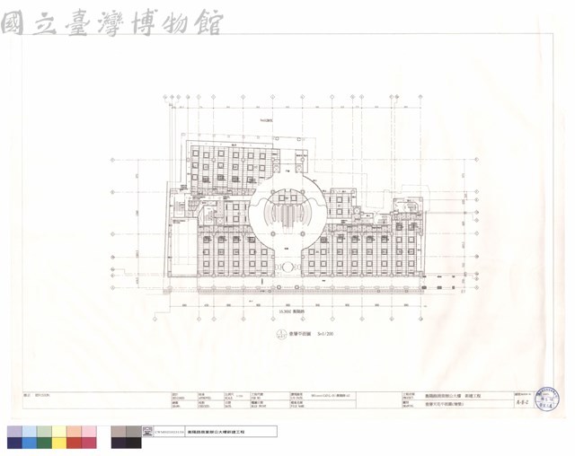 壹層天花平面圖(增築)藏品圖，第1張