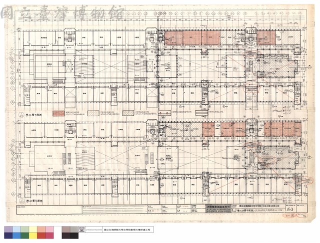 第三.四層平面圖(走廊台度及天花板追加工程)藏品圖，第1張
