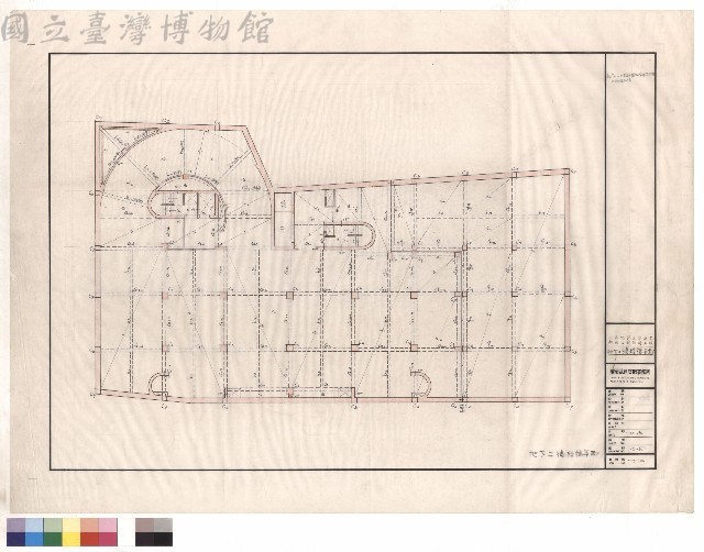 地下二樓結構平面藏品圖，第1張