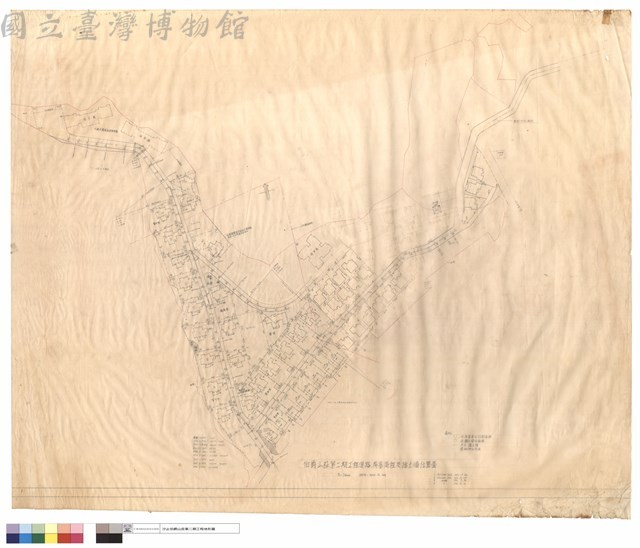 工程道路、房基高程及擋土牆位置圖藏品圖，第1張