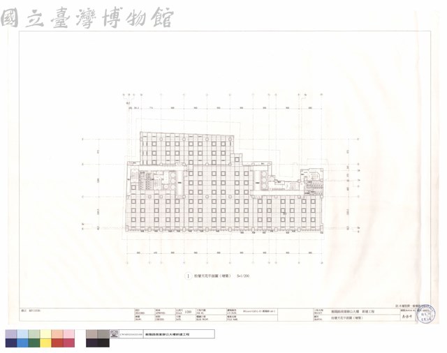 拾層天花平面圖(增築)藏品圖，第1張