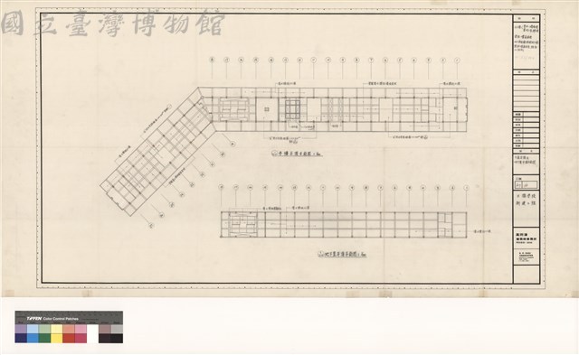 三層平頂及地下室平頂平面圖藏品圖，第1張