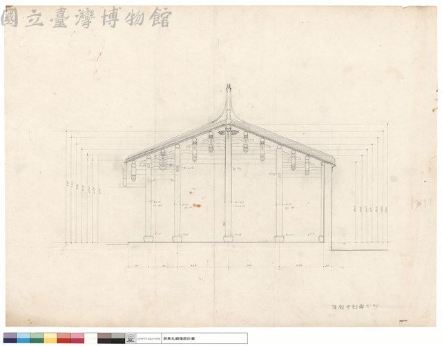 後殿中剖面藏品圖，第1張