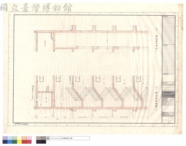 主樓梯及電梯管道剖面圖藏品圖，第1張