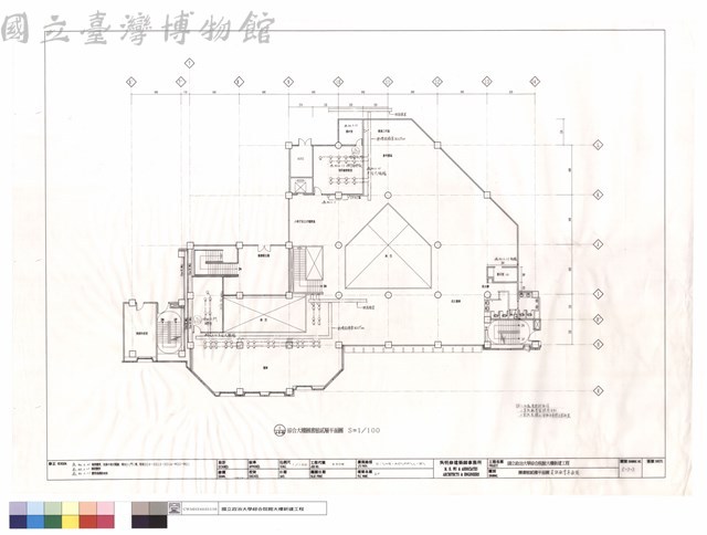 圖書館貳樓,資訊配管設備平面圖藏品圖，第1張