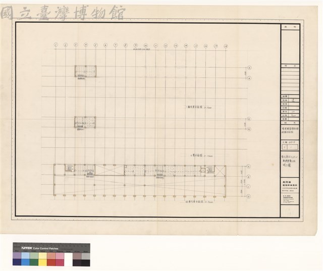 增建鋼製樓版及梯結構平面圖藏品圖，第1張
