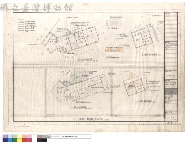 本館地下一,二層裝修及現況平面圖藏品圖，第1張