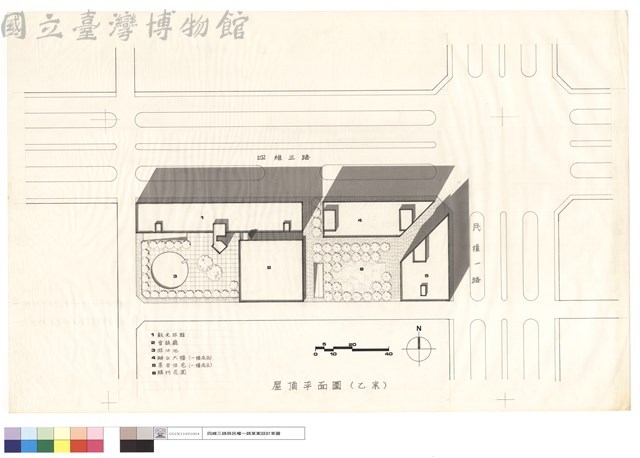 屋頂平面圖(乙案)藏品圖，第1張