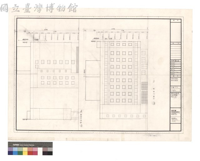 左側立面圖 背向立面圖藏品圖，第1張