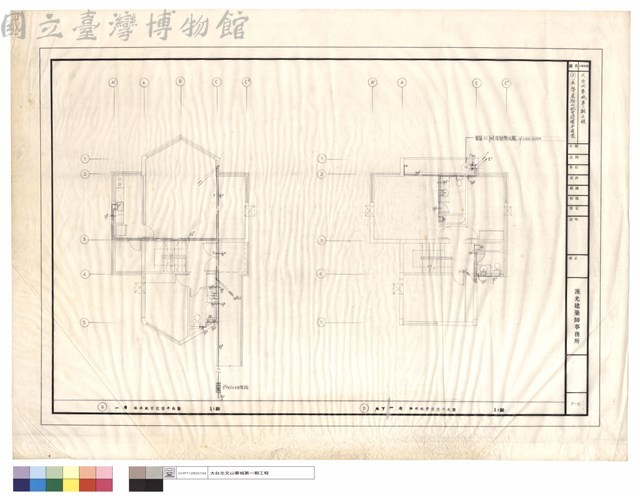 B型一層、地下一層給水配管設備平面圖藏品圖，第1張