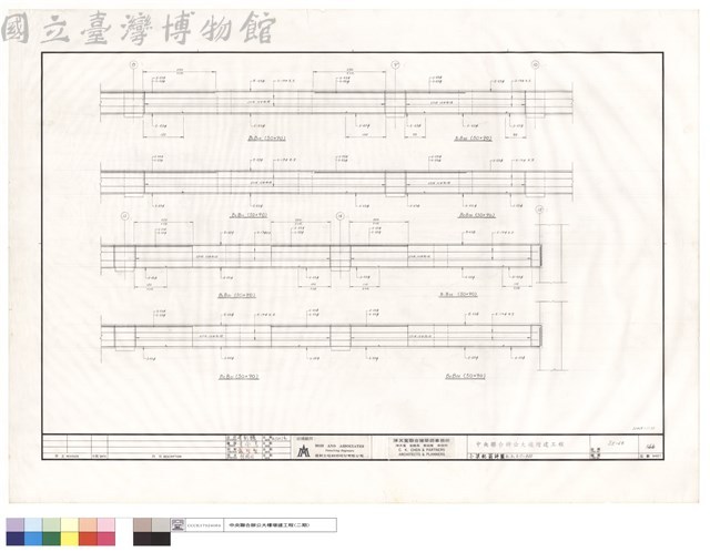 小梁配筋詳圖B1.B2,B19~B22藏品圖，第1張