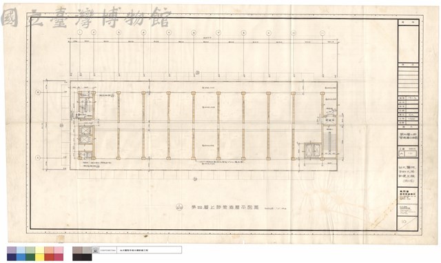 第四層上部管道層平面圖藏品圖，第1張