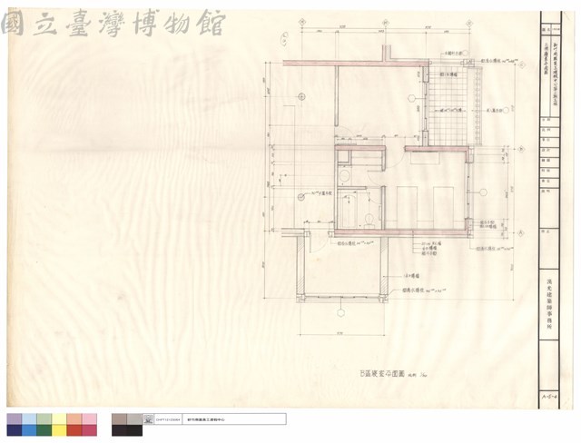 B棟寢室平面圖藏品圖，第1張