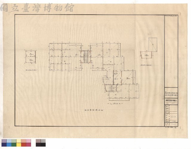 屋頂層結構平面(甲)藏品圖，第1張