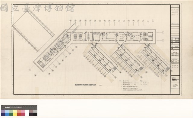 電氣工程 
参層動力幹線.電話及插座配線平面圖藏品圖，第1張