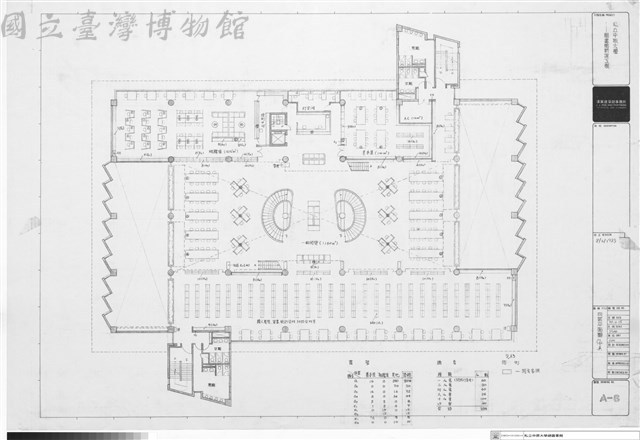 四樓平面圖傢俱藏品圖，第1張